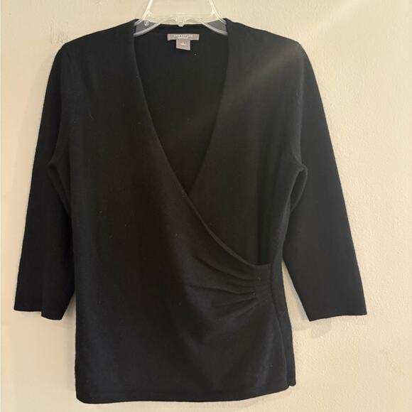 Ann Taylor Large Black Cashmere Top Sweater in Excellent Preloved Condition! - Picture 1 of 4
